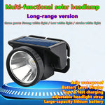 lampe frontale solaire rechargeable usb haute luminosité étanche camping pêche running