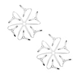 attaches draps clips élastiques réglables tissu texturé métal brillant noir blanc roseclair minimaliste fonctionnel