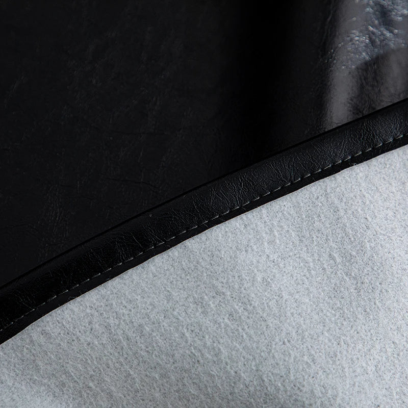 housse canapé moderne simili cuir noir protection imperméable salon grande taille