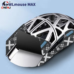souris jeu antidérapante pads adhésifs géométriques noir blanc gris bleu rouge moderne ergonomique gaming