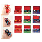 boules massage main rouge panda feuille fitness relaxation santé exercices dextérité portable