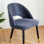 chaise moderne tissu petits points rose clair vert menthe bleu marine beige clair jaune