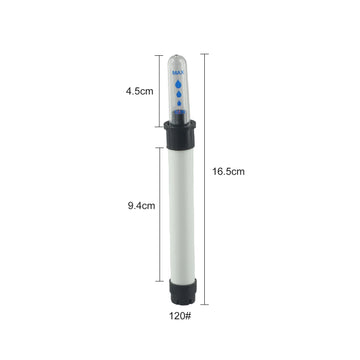 thermometre eau transparent niveaux min max blanc noir moderne jardin