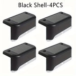 applique solaire led moderne noir beige ip66 étanche clips autonomesextérieur jardin terrasse