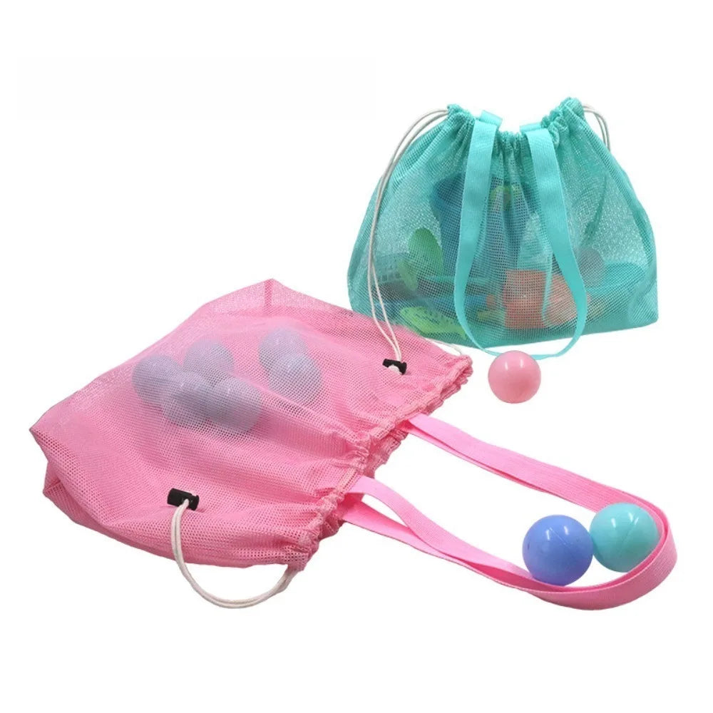 sac rangement polyestère pliable transparent voyage plage organisation jouets salle bain