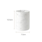 ensemble salle bain marbre blanc doré distributeur savon boîte mouchoirs diffuseur moderne