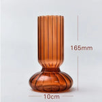 vases verre modernes rayures verticales couleur orange vert rose décoration maison