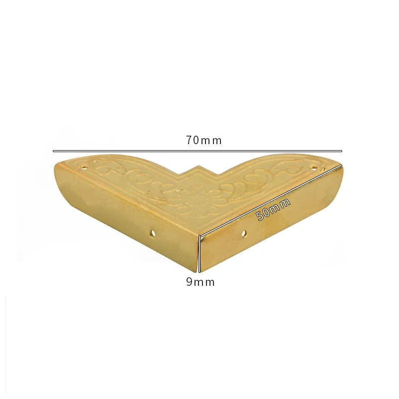 protections d'angle decoratives or bronze ornements floraux vintage fixations maison woodworking echangement