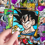 autocollants dragon ball personnages animés cartoong manga opaques étanches pvc haute qualité variées noël