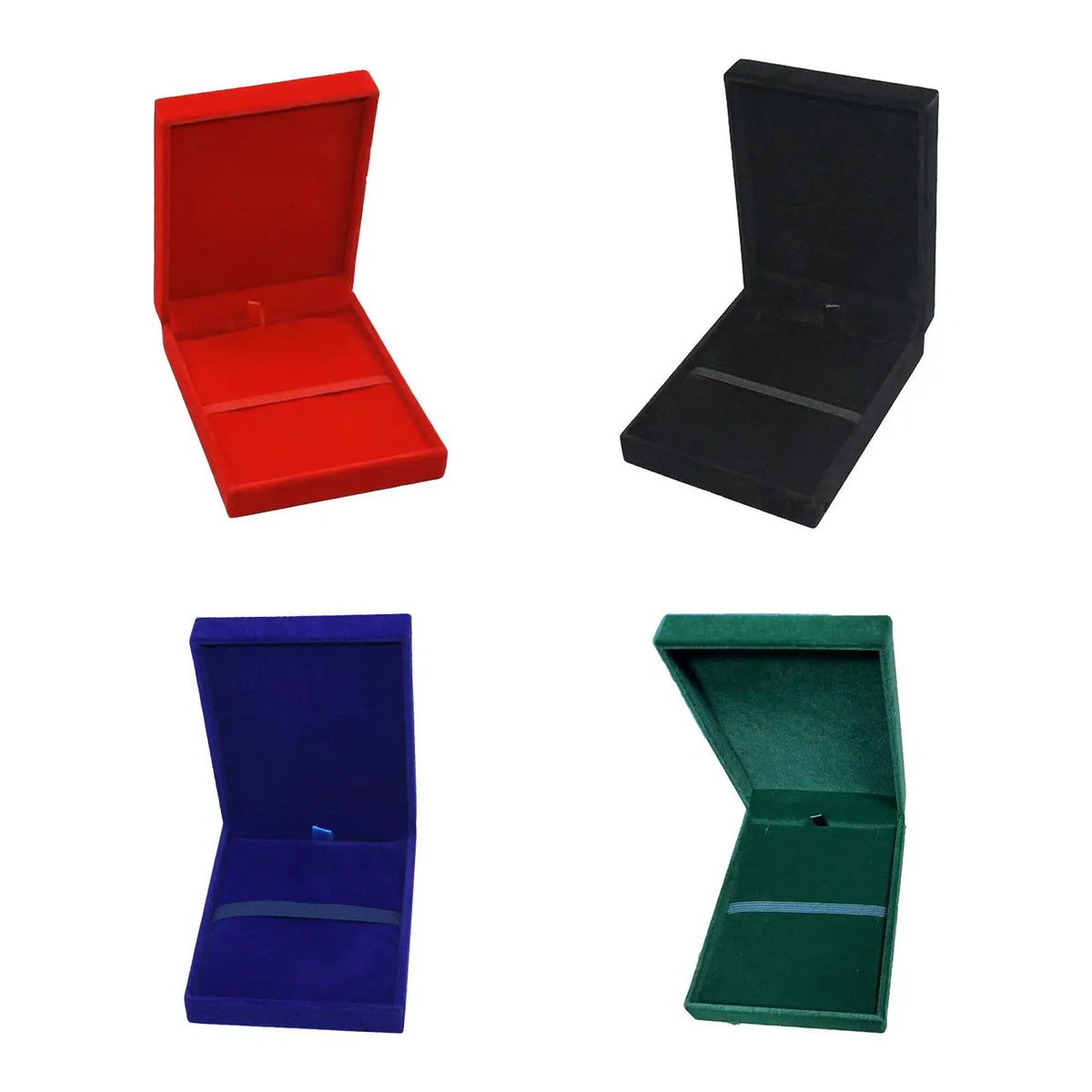boîte médailles velours uni rouge verte bleue noire classique anti poussière collecte sports