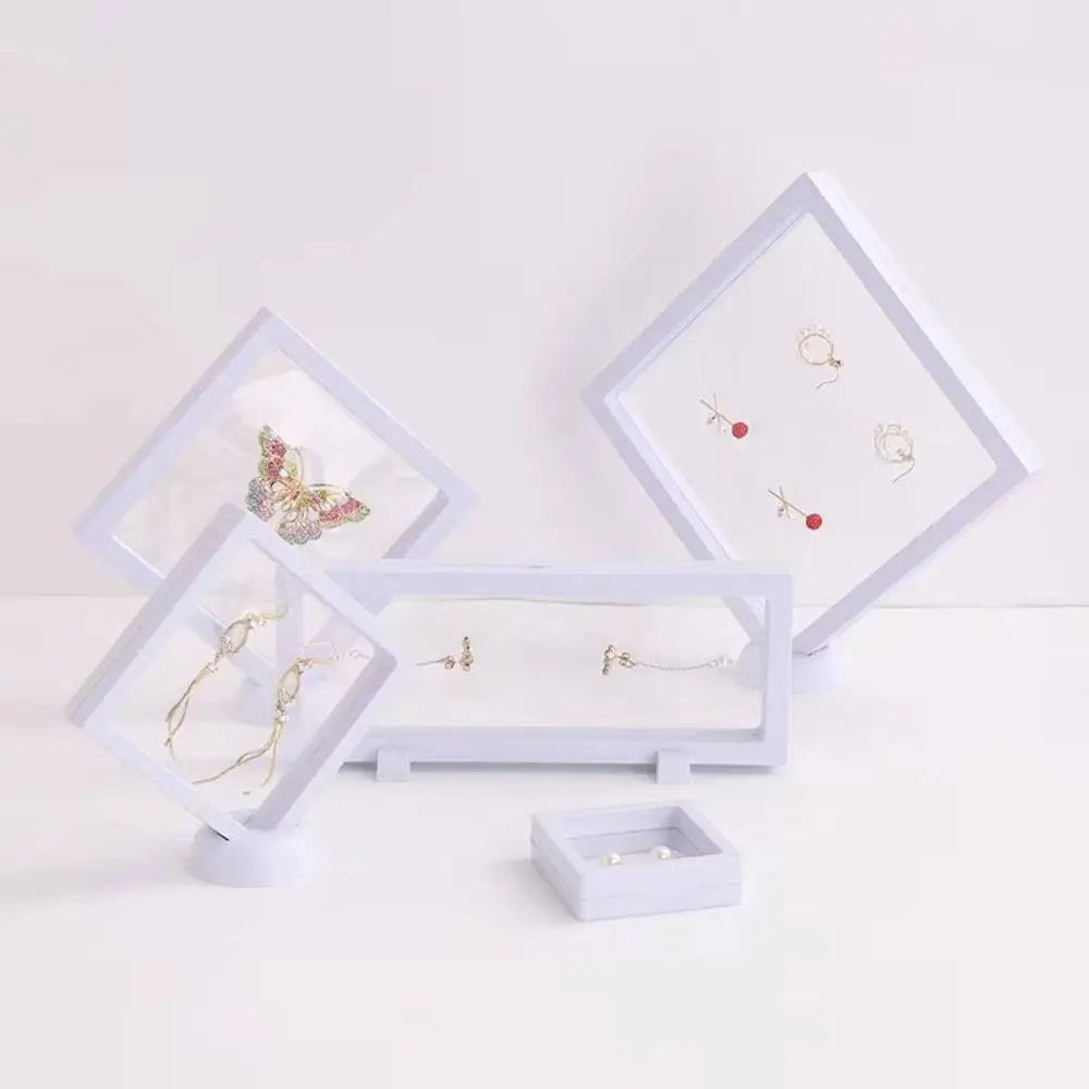 cadres transparents modernes bijoux noir blanc rechargeables clips