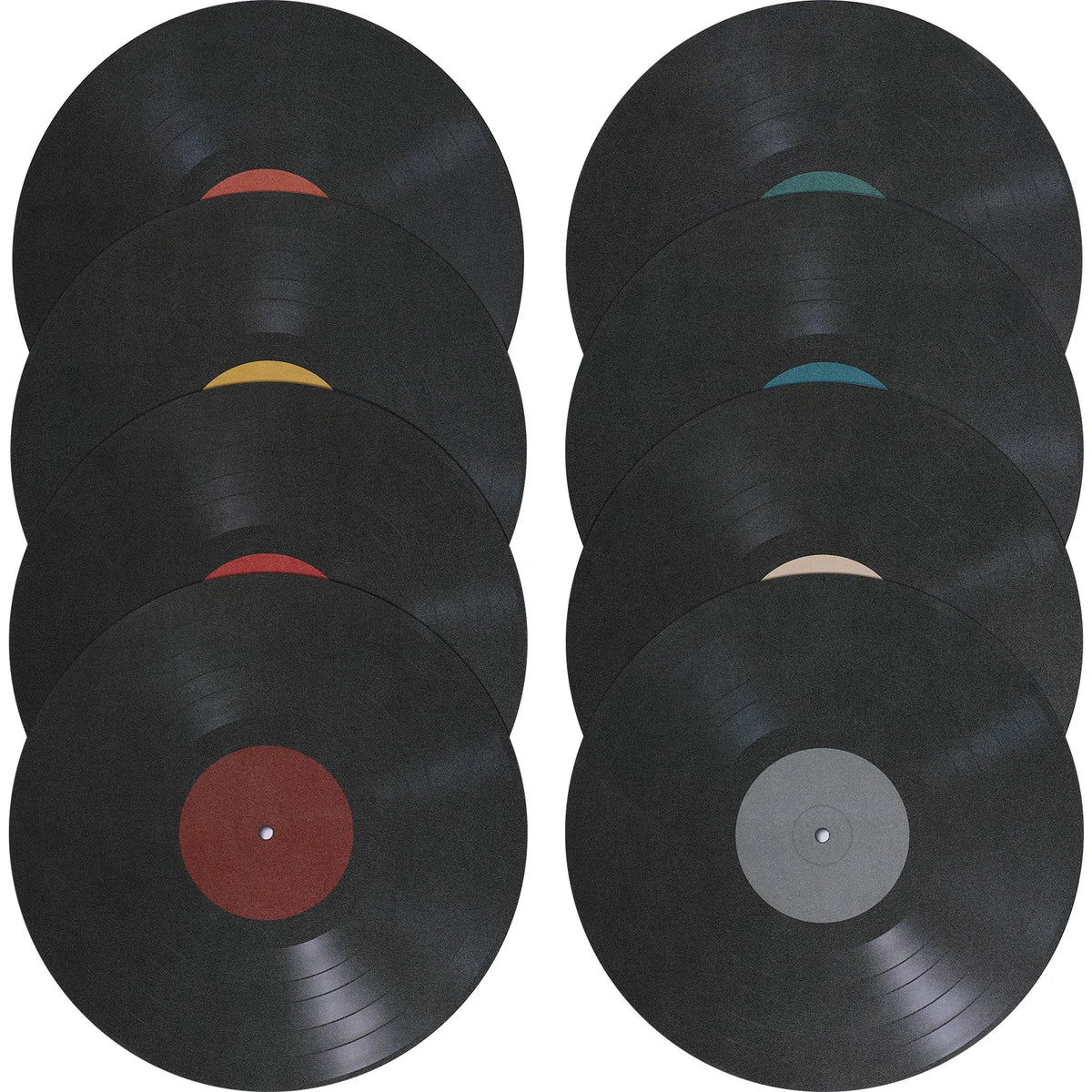 décorations murales disques vinyles imitation rainures rétro années 80 adhésif mur fixations disco musique