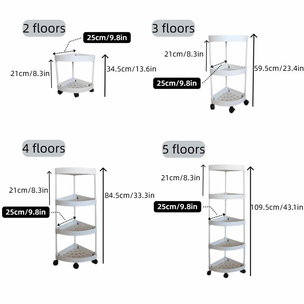 étagère roulettes moderne noire blanc multi niveaux réutilisable