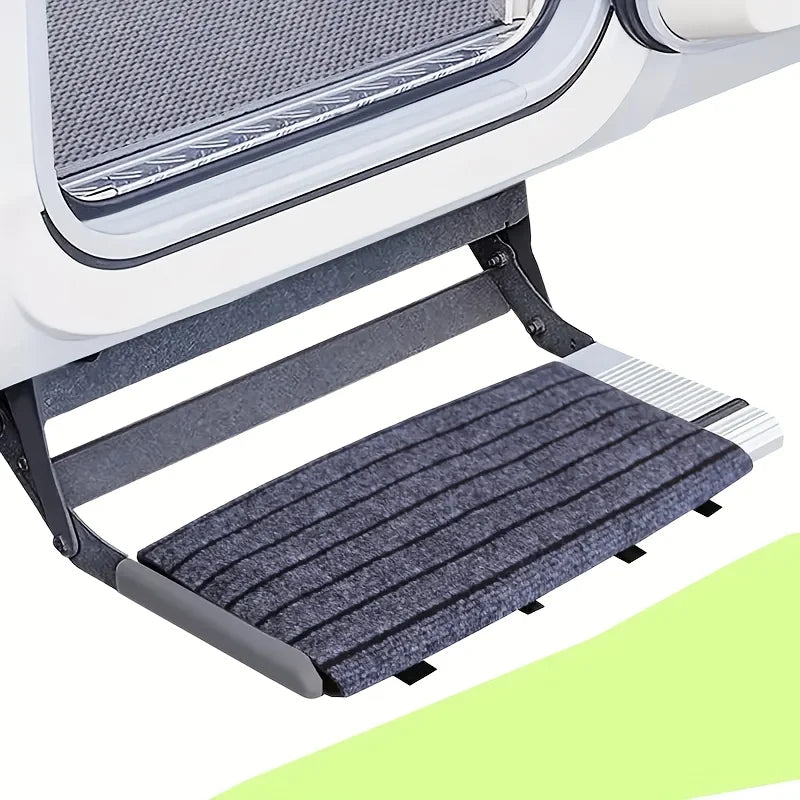 tapis sol antidérapant hauteur réglable robuste anti saleté caravane camping car gris foncé vert
