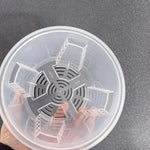 pots orchidées transparents plastique ventilation grille short fat 18cm