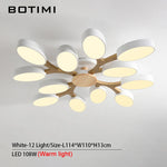 plafonnier moderne blanc bois éclairage led surface montée flux lumineux 249 2000 mètres carrés