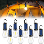 lampe camping solaire rechargeable usb touch led étanche ipx4 noir bleu blanc moderne