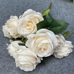 décoration intérieure bouquet roses artificielles modernes élégantes anniversaire mariage festivesOpaque roses bouquet decoration interior