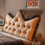 coussin tête velours gris marron noir confortable classique anti décubitus coton polyester