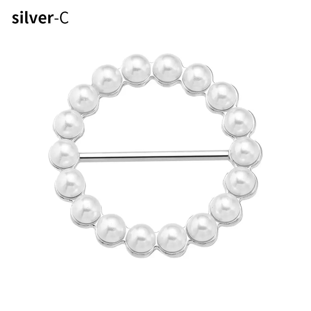 clips serviette or argent strass décoratifs élégants carré rond cœur étoile diverse formes