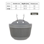 pots fleurs suspendus tissés gris orange beige modernes balconextérieur