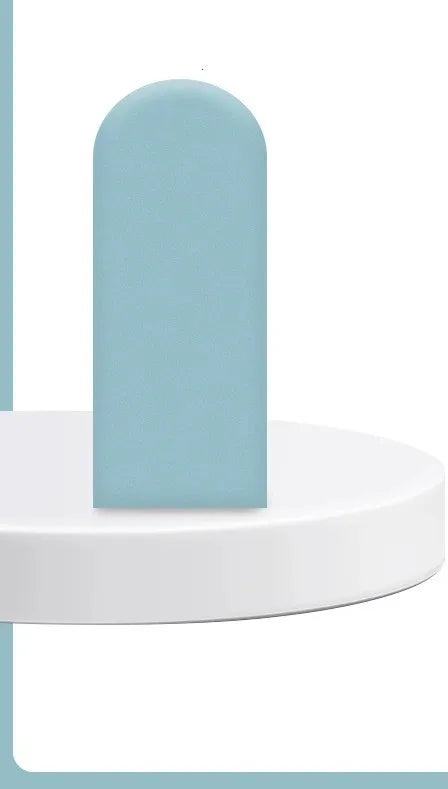 décoration murale moderne tête lit rose bleu blanc autocollant rond minimaliste 50cm 40cm chambre