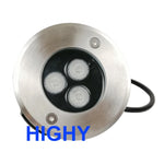 lampe led rgb extérieure ip68 argent noir moderne télécommande 24v 18w 9w