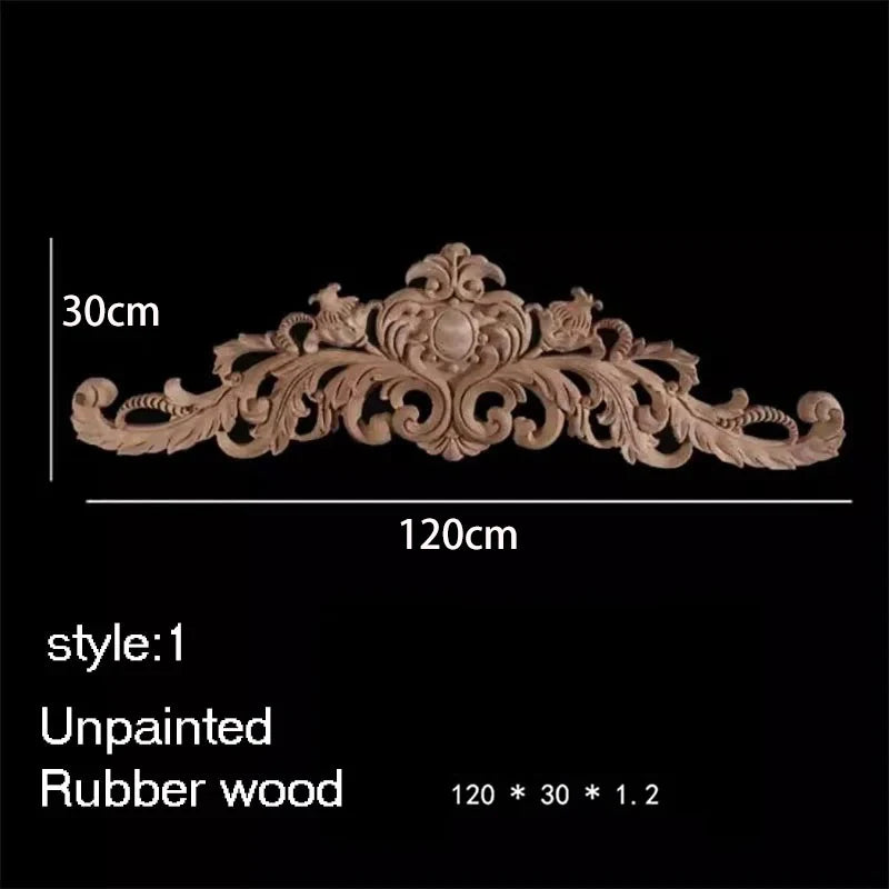 ornement decoratif bois fleur sculpte naturel classique baroque noel valentin mariage halloween pâques anniversaire