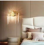 applique murale led dorée branches stylisées contemporaine élégante éclairage quotidien fixée mur 15 30m²