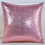 housses coussin paillettes or modernes adhésives polyester 40x40cm decoration maison festive