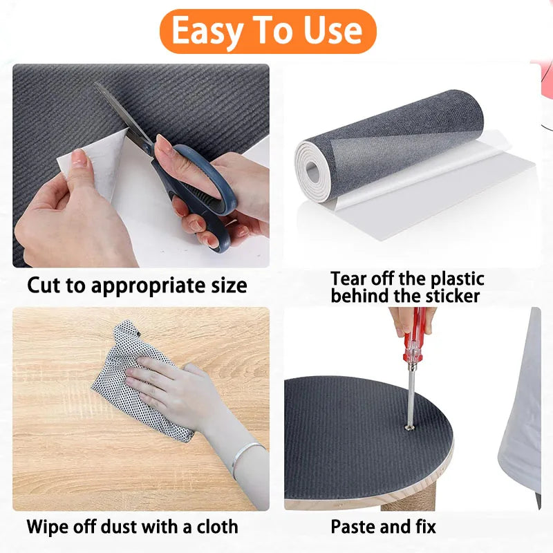 tapis protection chat gris texture rugueuse adhésif moderne anti rayures gratter pattescrição