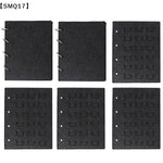 album badges noir clips métalliques simple rangement collection uniiaux épingles pochettes contenant badges scolaires
