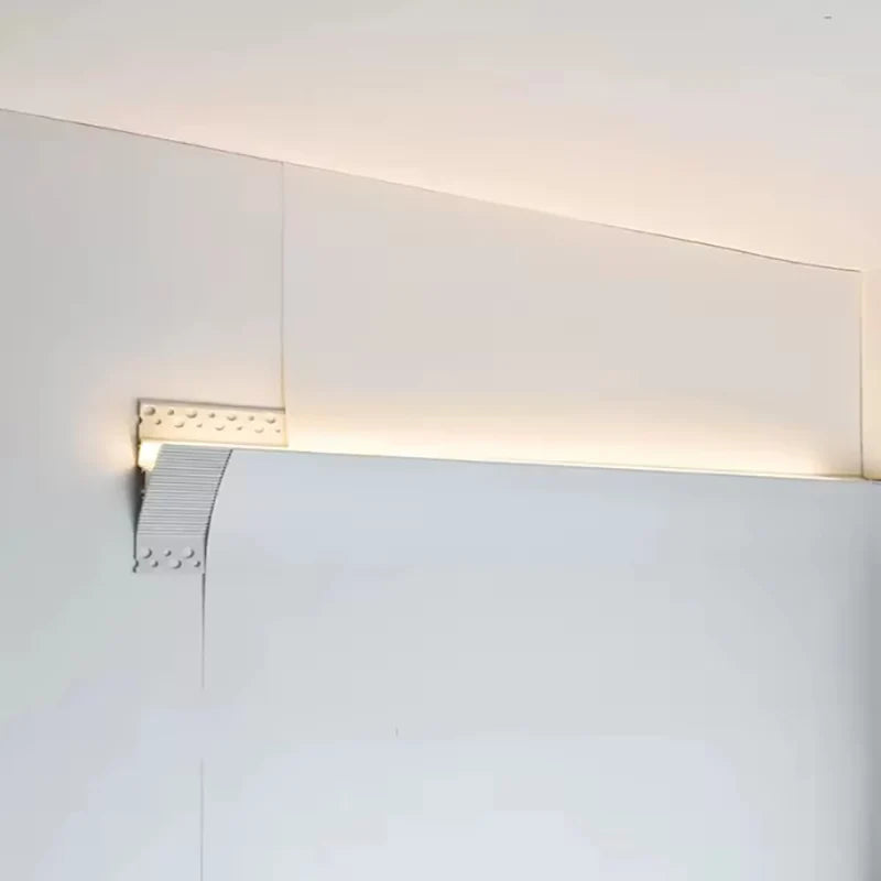 éclairage intérieur led barre lumineuse aluminium blanc moderne clips chambre coucher