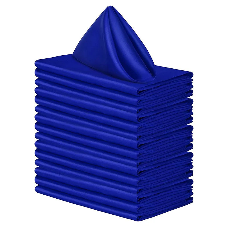 serviettes table unies noir jaune gris blanc modernes élégantes 12 pièces clips dorés cocktail