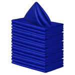 serviettes table unies noir jaune gris blanc modernes élégantes 12 pièces clips dorés cocktail