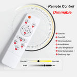 Panneau led blanc circulaire moderne aimant télécommande 60w 72w 80w 100w