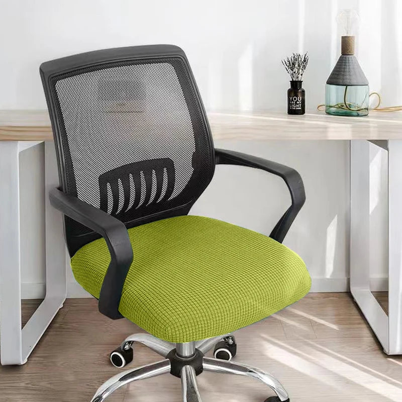 coussin chaise moderne vert foncé tissu carreaux adhésif polyester coton rétractable extensible durable