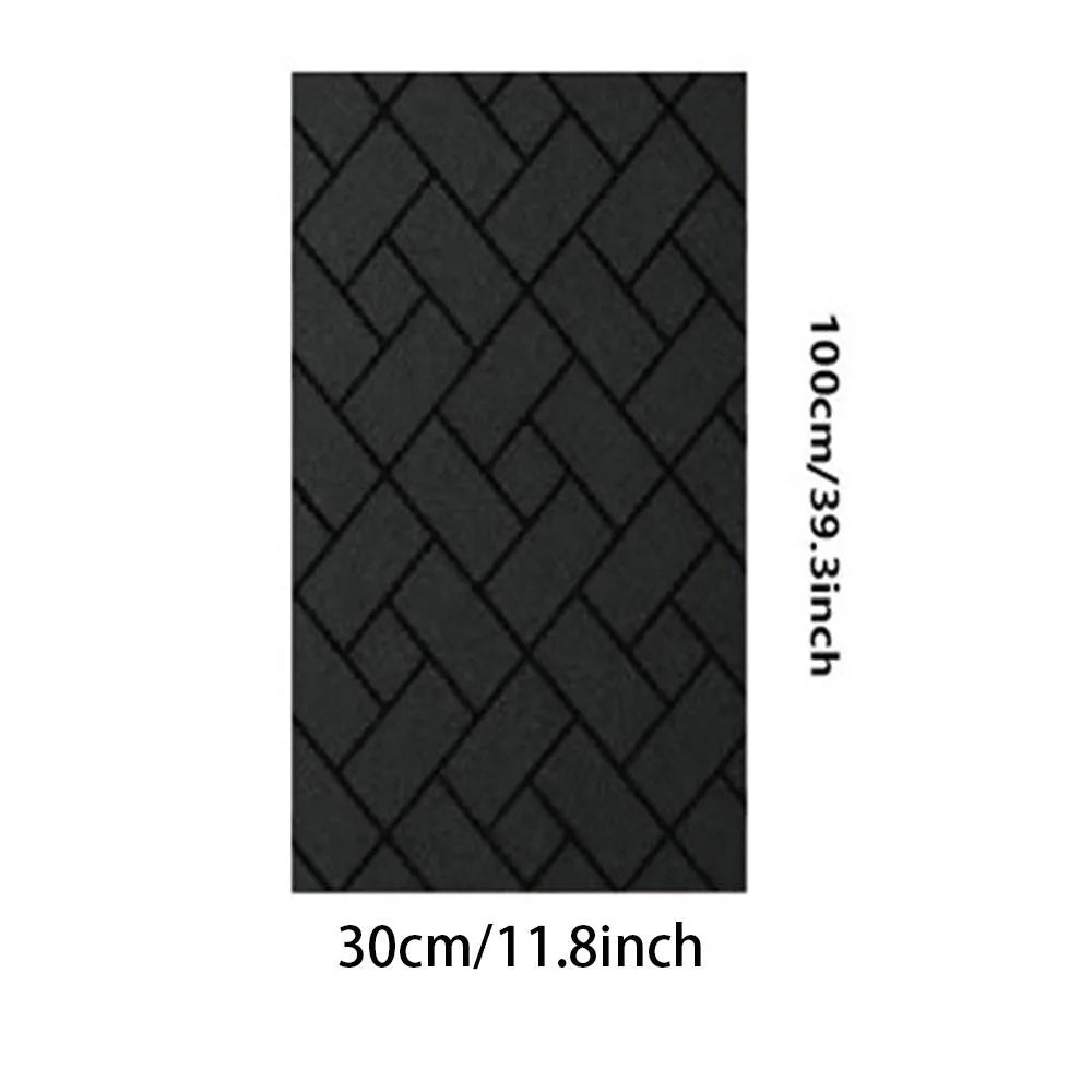 panneau décoratif moderne noir carreaux géométriques opacité 30x45cm 45x45cm 45x50cm 45x60cm 45x78cm