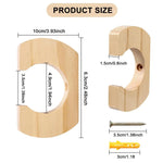 supports muraux bois pagaies réglables murale intérieur décoration naturelle rustic
