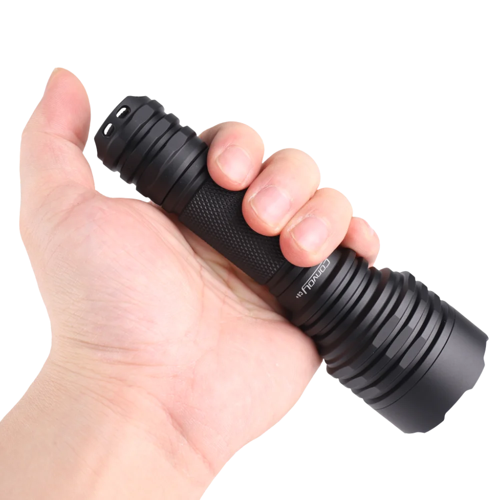 lampe torche led noire résistante 2000 lumens 10w camping vtt