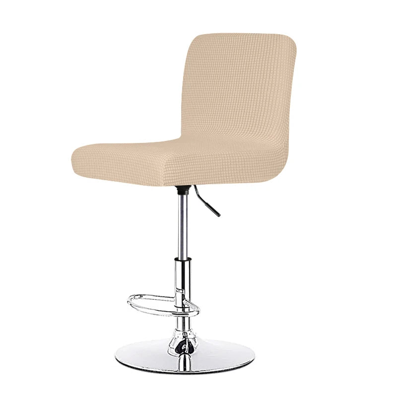 housse chaise élasthanne quadrillée moderne ajustable jaune gris restaurant banquet