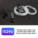 Ruban led flexible car interior ambiance lumière usb adhésive multiple couleurs moderne lumineuse
