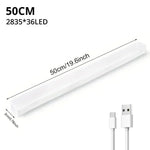 lampe led rectangle adhésive rechargeable blanc moderne détecteur mouvement allume urgence chambre cuisine 10cm