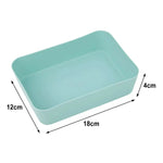 boîtes rangement modernes vert foncé orange blanc stockage respectueux environnement transparentes petites grandes capacités