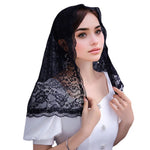 voile mariée dentelle polyester femme traditionnel blanc noir transparent