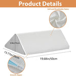 coussin soutien triangle blanc gris mousse mémoire forme moderne déhoussable adultes lit