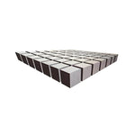 décoration murale 3d cube géométrique gris noir minimaliste illusion optique