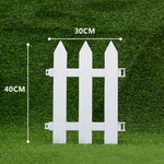 clôture jardin blanche moderne fixations barreaux poteaux dimensions diverses transparente