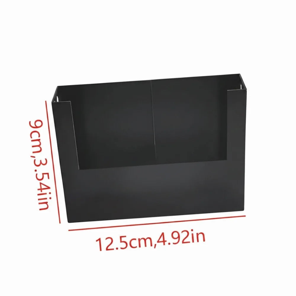 boîte rangement télécommandes noire hexagonale moderne organisation électronique portable smartphone