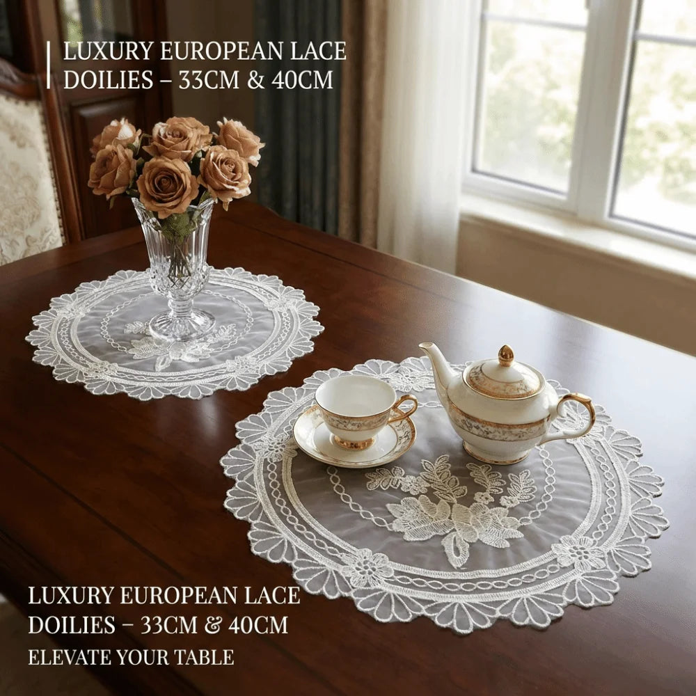 nappe dentelle fleur motif floral table translucent classique vintage pâques décoration européenne pastorale